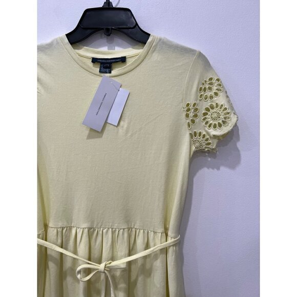 NWTD French Connection Size 0 Santoline Jersey Dress Yellow MSRP $98 - Picture 11 of 11